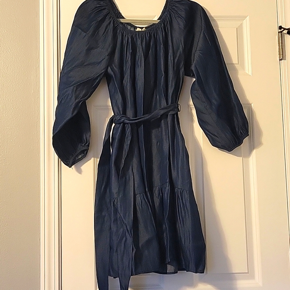 Denim Inspired Dress - Picture 1 of 4